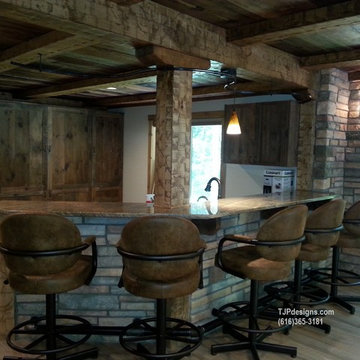 Lower Level Finish with ‘European Flavor’