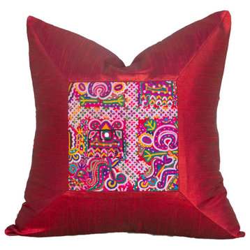 Binaki Indian Silk Decorative Pillow