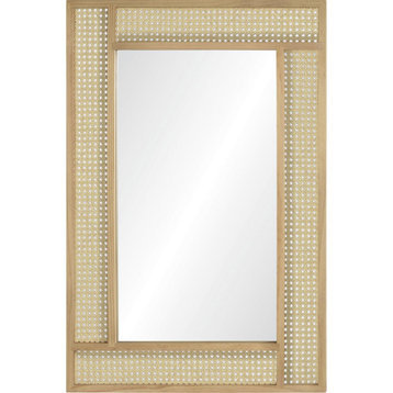 Wren Wall Mirror, Natural and Clear