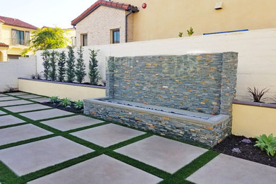 Water Wall and Fire Feature