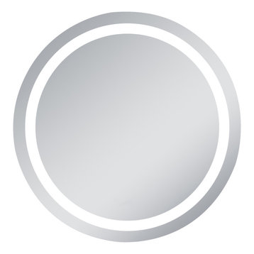 LED Dimmable Electric Round Mirror, 36"
