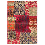 Safavieh - Safavieh Monaco Collection MNC211 Rug, Multi, 4' X 5'7" - Free-spirited and vibrantly colored, the Safavieh Monaco Collection imparts boho-chic flair on fanciful motifs and classic rug designs. Contemporary decor preferences are indulged in the trendsetting styling and addictive look of Monaco. Power-loomed using soft, durable synthetic yarns creating an erased-weave patina that adds distinctive character to room decor.