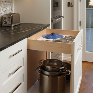 75 Beautiful Kitchen Pantry With Stainless Steel Cabinets Pictures