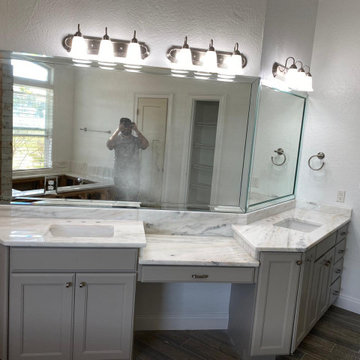 Fantastic White Dolomite Master Bathroom