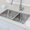 Wells Sinkware Handcrafted 16-gauge Bowl Stainless Steel Kitchen Sink Package