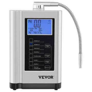 VEVOR Water Ionizer Machine Alkaline Acid Water Purifier PH3.5-10.5 w/ 3.8" LCD