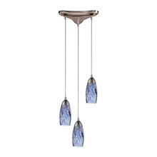 3 Light Blue Pendants