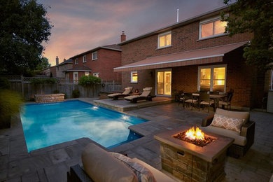 Design ideas for a modern pool in Toronto.