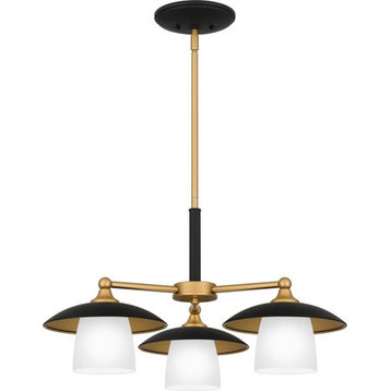 3 Light Chandelier In Contemporary Style-13.75 Inches Tall and 24 Inches Wide