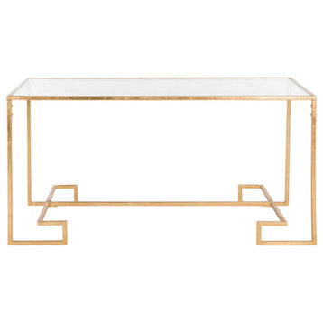 Cammie Coffee Table, Antique Gold Leaf