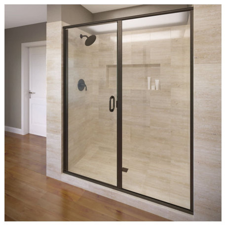 Basco INFH35A4668CL Infinity 68-5/8"H x 46"W Hinged Framed Shower - Oil Rubbed
