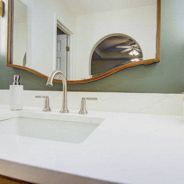Modern Botanical Primary Bath Remodel Shawnee, KS
