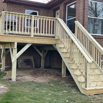Treated Lumber Deck