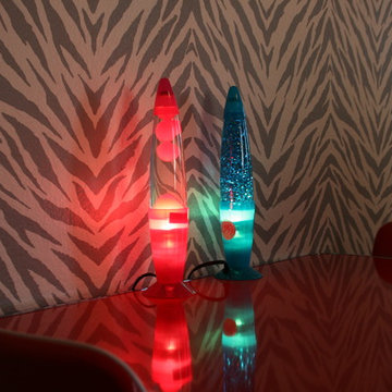 Little Girl Zebra Print Bedroom