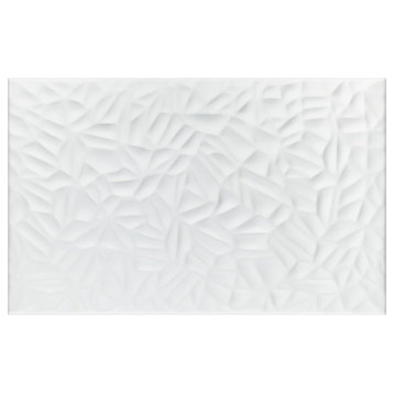 More Petal Matte White Ceramic Wall Tile