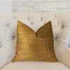 Beverly  Gold Luxury Throw Pillow, 20"x20"