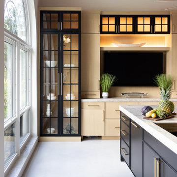 Rift Cut White Oak and Black Golf Village