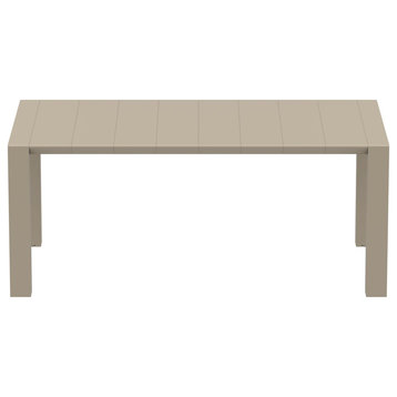 Compamia Vegas 70"-86" Extendable Dining Table, Taupe