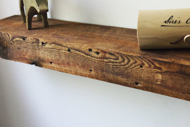Reclaimed rustic barn wood shelf - 3x5