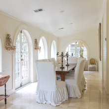 Narrow dining room