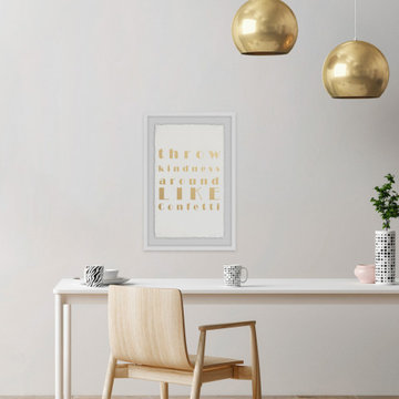 "Throw Kindness Around" Framed Painting Print