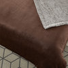 Brown Knitted PolYester Solid Color Plush King Blanket