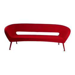 Tiffany Contemporary Sofa | Red - Sofas