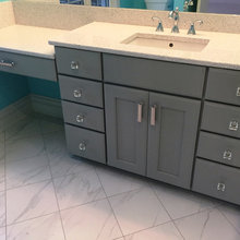 Porcelain tile bathrooms