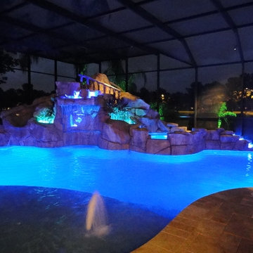 Tropical Pool Lighting Design