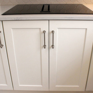 Stunning White Kitchen and Onyx Island with Refaced Butler's Pantry