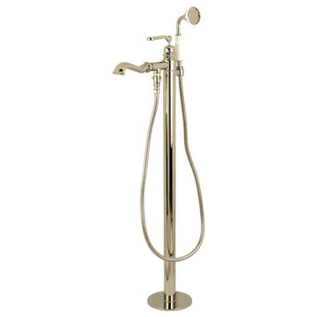 KS7016RL Royale Freestanding Tub Faucet,Hand Shower, Polished Nickel