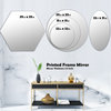 Designart Scandinavian 12 Midcentury Frameless Oval Or Round Wall Mirror, 24x36