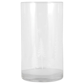 Elk Lifestyle Winter Lights Hurricane, Clear, Frosted, Frosted - 393051