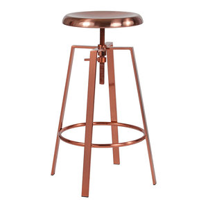 Offex Metal Barstool With Swivel Bucket Seat Midcentury Offex Metal Barstool With Swivel Bucket Seat Midcentury