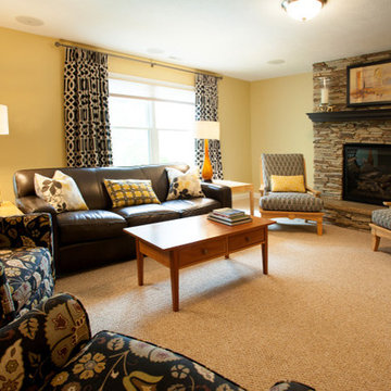 Handsome Masculine Den Remodel