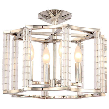 Crystorama Carson 4 Light Ceiling Mount 8854-PN_CEILING - Polished Nickel