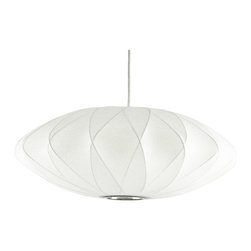 Replica George Nelson Saucer Bubble Pendant Lamp Light White - Pendant Lighting