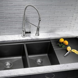 Blanco BLANCOPRECIS MULTI-LEVEL 1-3/4 Bowl With Drainer 441471 - Kitchen Sinks