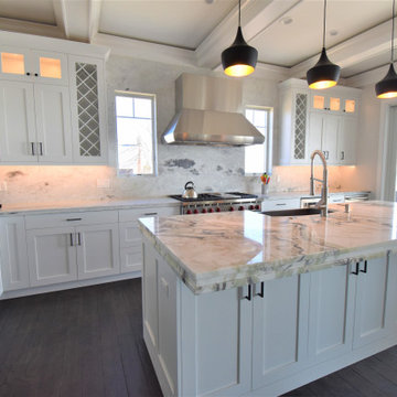 Beech White Kitchen at Beach Front, Clinton CT