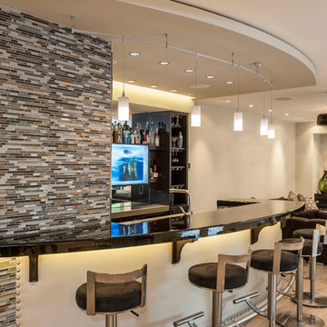 Modern Basement for Entertainment
