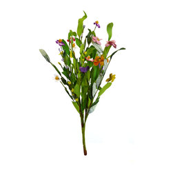 Shea's Wildflower - 18" Buttercup Bush Spray - Wreaths And Garlands