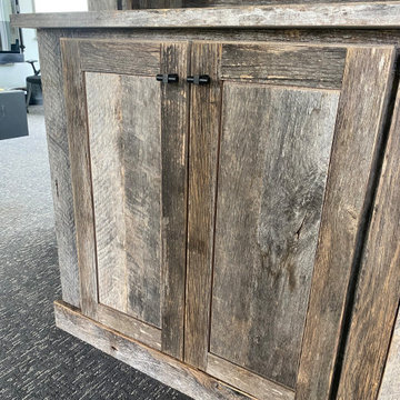 Great Falls- Reclaimed Barn Wood Golf Simulator Room