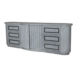 Fluted Bow Front Buffet - Buffets And Sideboards