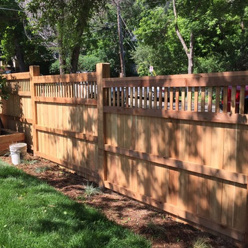 Custom top cap cedar fences