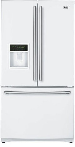 white stainless steel refrigerator