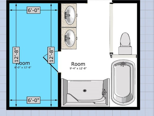 Help with Different proposed layouts for bath and closet
