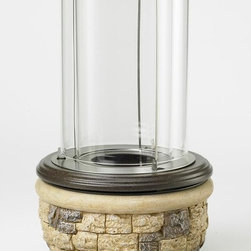 Ledgestone Indoor Outdoor Tabletop Fireplace - Tabletop Fireplaces