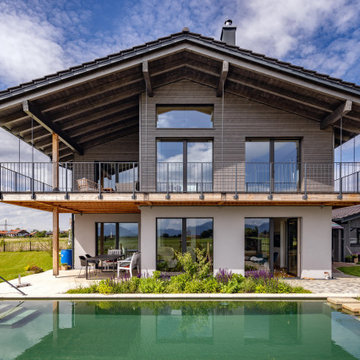 Einfamilienhaus mit Tinyhaus Chieming Südansicht