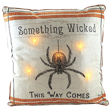 Home Decor Wicked Spider Pillow Fabric Halloween Insect Led C86144193