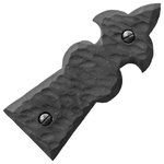 Borderland Rustic Hardware - Dummy Decorative Strap Hinge 4" For Doors or Gates Rustic Black Finish, Black - Hand crafted not cheap cast iron � heavy duty solid iron � every piece is skillfully made one-at-time.